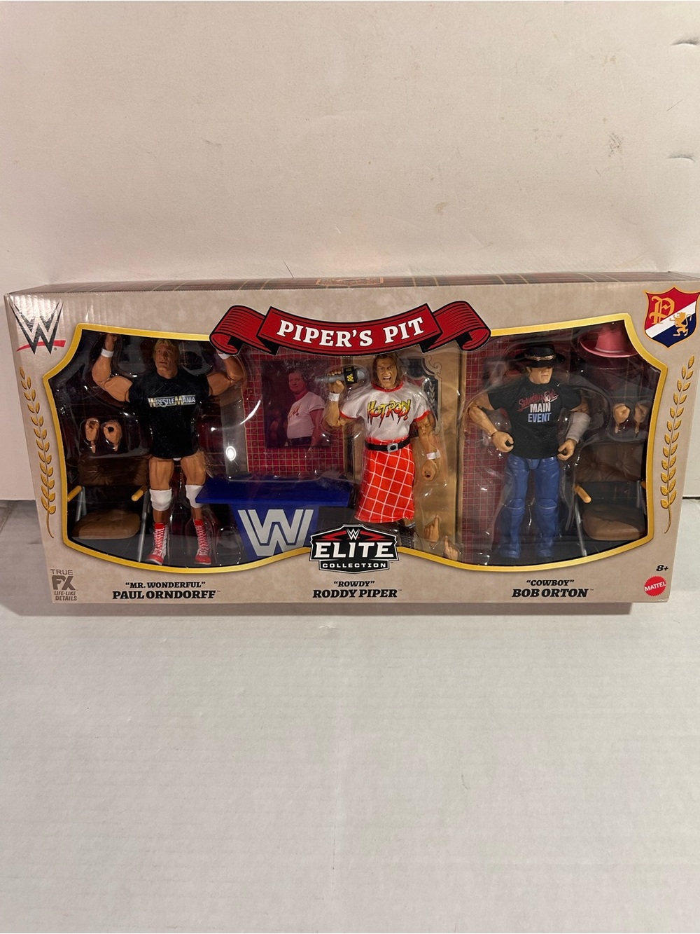 WWE Elite Piper's Pit 3-Pack Roddy Piper Paul Orndorff Bob Orton Mattel Figure